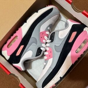 Nike Women's Pink and Gray Sneakers